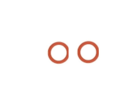 JURA Frother Connector O-Ring, RED, 2 Pieces