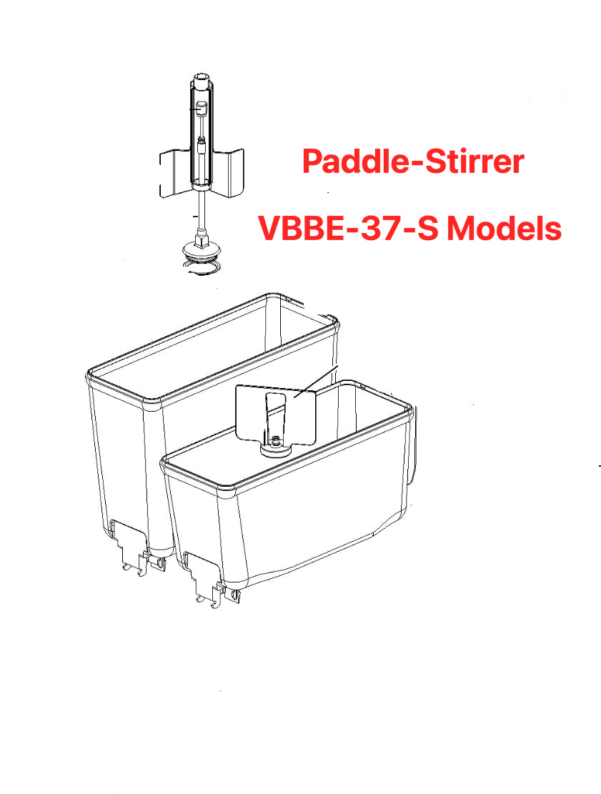 Vollrath 20 Liter Bowl, VBBE Stirrer-Paddle Model